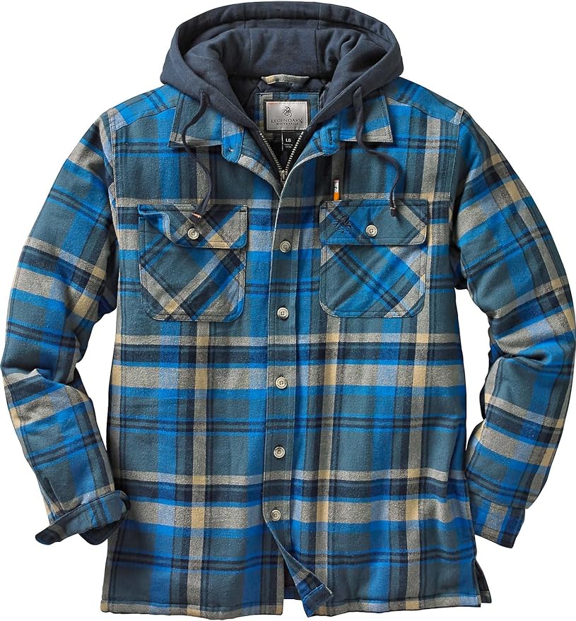 Legendary Whitetails Men's Maplewood Hooded Shirt Jacket